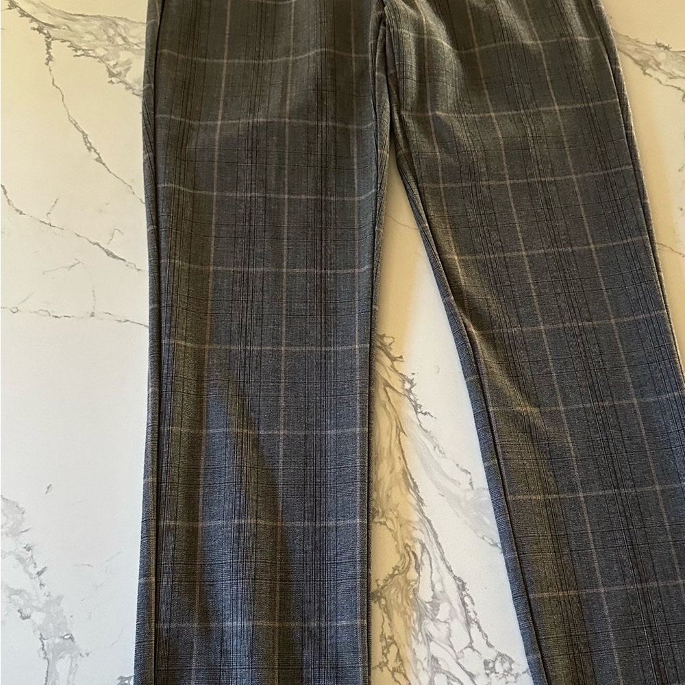Zara Charcoal Checkered Pants